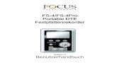 FS-4/FS-4Pro Portable DTE Festplattenrekorder - media · PDF file1. Einleitung FireStore FS-4 und FS-4Pro sind die ersten portablen DV Disk Rekorder mit DTE ® (Direct To Edit ®)Technologie,