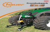 Fronthubwerk FS-4 · PDF fileFS-4 Bei der Anpassung der Fronthubwerke an die jeweilige Traktortype wird besonders auf die Erhaltung von Lenkeinschlag und Pendelweg geachtet