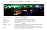 VMI Band Contest Finale - VMI - Vienna Music · PDF fileVMI BAND CONTEST FINALE 2017 Das Highlight im umfangreichen Veranstaltungsangebot des Vienna Music Institute! MODERATION Andrew