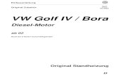 VW Golf IV / Bora - xn--80aejlqpaaj0acd6k.xn--p1aiавтоотопитель.рф/manual/Volkswagen/Bora/Bora_2002_1... · Diese Einbauanleitung gilt für die Pkw VW Golf Diesel -