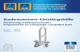 Badewannen-Einstiegshilfe - Hofer · PDF file4 AT Lieferumfang/Teile 1 Badewannen-Einstiegshilfe 2 Verstellschraube A csomag tartalma/részei 1 Biztonsági kádkapaszkodó 2 Állítócsavar
