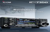 Revolutionär - wimo.com BRO_D_2016.pdf · Der IC-7300 verwendet ein HF-Direktabtast-System. Die HF-Signale von der Antenne werden direkt in digitale Daten umgesetzt, die mit einem