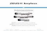 ZEUS® keyless - isgus-  · PDF fileIs Seite 2 von 40 Bedienungsanleitung Kompakter elektronischer Knaufzylinder 616x Inhaltsverzeichnis 1 Allgemeines