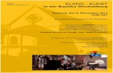 Klang Kunst in der Basilika Wechselburg - Benefizkonzert ... · PDF fileMarkt 09306 Wechselburg KLANG - KUNST in der Basilika Wechselburg Sonntag, den 8. November 20 1 5 Uhr Benefizkonzert