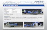 Kubota K 008 - Beyer-Mietservice KG · PDF fileDer Minibagger Kubota K 008 ist Baujahr 2004. Er ist, dem Alter entsprechend, technisch in einem sehr guten Zustand