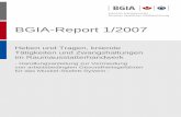 BGIA-Report 1/2007 - dguv.de · PDF fileLevantar y llevar cargas, trabajos en posición arrodillada y forzada de personal del sector de interioristas – Instrucciones para prevenir