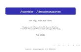 Assembler - Ad · PDF filelogo Assembler-Adressierungsarten Dr.-Ing.VolkmarSieh DepartmentInformatik3:Rechnerarchitektur Friedrich-Alexander-UniversitätErlangen