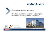 Oracle's multidimensionale Lösungen: Oracle OLAP und ...dbst/material/20110615_164_fischer.pdf · – Oracle Warehouse Builder (OWB) – AW XML API – OLAP DML AW entspricht im
