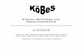 KoeBeS1 - uni-koeln.de · PDF fileKölner Beiträge zur Sprachdidaktik herausgegeben von Hartmut Günther und Michael Becker-Mrotzek 1/2005 Warum das Kleine groß geschrieben wird,