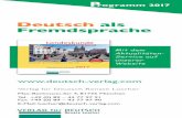Deutsch als Fremdsprache - deutsch-verlag.comdeutsch-verlag.com/assets/pdf/Katalog2017_mit Preis.pdf · Verlag für Deutsch Renate Luscher Max-Beckmann-Str. 4, 81735 München Tel.