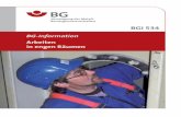 BGI 534 Arbeiten in engen Räumen - sicheres- · PDF fileVereinigung der Metall-Berufsgenossenschaften BGI 534 BG-Information Arbeiten in engen Räumen