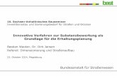 Innovative Verfahren zur Substanzbewertung als Grundlage ... · PDF fileBastian Wacker, Dr. Dirk Jansen Referat: Dimensionierung und Straßenaufbau 23. Oktober 2014, Magdeburg. 23.10.2014