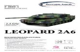 3848-1 LICMAS P1 - Heng Long Panzer · PDF fileKampfpanzer LEOPARD 2A6, Maßstab 1/16 Kampfpanzer Leopard 2A6, 1/16 scale Frequenz: 2,4 GHz Frequency: 2.4 GHz Poportionale Steuerung,