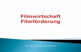 Mag. Gerhard Schedl / Dezember 2012 - · PDF fileo Der Fachverband der Film – und Musikindustrie hat unter seinen Mitgliedern ... Für die Antragstellung bei FISA (ebenfalls Spitzenfinanzierung)