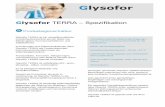 Glysofor TERRA – · PDF fileGlysofor TERRA - Spezifikation Seite 2 von 12 Produktdaten Chem. Bezeichnung Gemisch aus Ethandiol (Monoethylenglykol), Korrosionsschutzadditiven, Hilfsstoffen