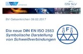 Die neue DIN EN ISO 2553 - die-verbindungs- · PDF fileDie neue DIN EN ISO 2553 Symbolische Darstellung von Schweißverbindungen BV Gelsenkirchen 09.02.2017
