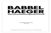Preisliste Vermietung 06 - babbel- · PDF file4 L-Acoustics Lautsprechersysteme Bestand Tagesmiete/Stk. Subwoofer: L-Acoustics SB28 Subwoofer-System 2 x 18“ für K1, K2, KUDO, KARA