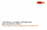 swiss code of best practice for corporate · PDF fileTrägerschaft 4 Swiss Code of Best Practice for Corporate Governance 6 Präambel 6 «Corporate Governance» als Leitidee 6 «Swiss