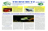 TIERSCHUTZ am See -  · PDF file2 Tierschutz am See gründen Fische aus dem Wasser zieht, wird es mit seinem Gewissen ausma-chen müssen, ob sein Angelspaß mit dem Leiden eines