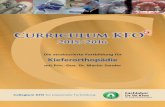 Broschüre Curriculum 2015-16 - KFO · PDF fileFriedrich Nietzsche. ... Klasse-II-Anomalie mit Extraktion von 4 Prämolaren ... Kieferorthopädische Diagnostik und Planerstellung 02./03.10.15