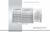 Exquisit только немецкий 1001-BC 1000 Exq… · 5 2.3 Vor dem Anschluss des Kühlschrankes ans Stromnetz ist das Stromkabel visuell auf Beschädigungen zu überprüfen.