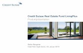 Credit Suisse Real Estate Fund LivingPlus - · PDF fileCredit Suisse Real Estate Fund LivingPlus Altern in der Schweiz: Fakten und Zahlen Real Estate Asset Management 23. Januar 2015