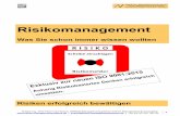 Risikomanagement - Umsetzungsberatung & Consultingkirsch-managementsysteme.de/wp-content/pdf/KSM-eBook-Risikoma… · Teil 2 der Serie Risikomanagement widmet sich dem ersten Schritt
