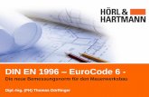 DIN EN 1996 EuroCode 6 - hoerl-hartmann.dehoerl-hartmann.de/wp-content/uploads/2016/12/Eurocode6.pdf · DIN EN 1996 – Eurocode 6 Die Eurocodes sind als europäische Standards in