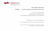 Studiengang BWL - International · PDF fileInhaltsverzeichnis International Business - 3 - INHALT Seite 1 Die Ansprechpartner 2 Der Studiengang BWL - International Business - ein