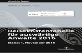 Norbert Schneider (Hrsg.) - · PDF fileNorbert Schneider (Hrsg.) Reisekostentabelle für auswärtige Anwälte 2016 Stand: 1. November 2015 eBroschüre Spezial Diese eBroschüre wird