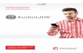 AudioLINK -  · PDF fileWissen, was los ist! Melder sendet Informationen als Audiosignal. Warten Sie, bis die Datenübertragung vollständig abgeschlossen ist. Statusbericht wird
