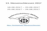13. Niesenschiessen 2017 - as- · PDF fileAS Mülenen Niesenschiessen 2017 5 Allgemeine Bestimmungen Schiesszeiten: Freitag 18. August 2017 16.00 – 22.00 Uhr Samstag 19. August 2017