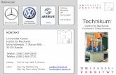 Technikum - Universität Kassel: Aktuelles · PDF fileTechnikum Institut für Mechanik -Fachbereich 15/Maschinenbau- Referenzen: Volkswagen Mercedes Benz Werk Baunatal Airbus •Hübner