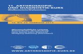 11. Arthroskopie- und diAgnostik-kurs · PDF file11. Arthroskopie- und diagnostik- kurs Wolkenstein 11. ... in der Radiologie. Die Akademie zertifiziert die Teilnahme an der Veranstaltung
