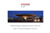 Beteiligungsbericht 2013 der Kreisstadt Unna - CORRECTIV 1. Vorwort Die Kreisstadt Unna hat mit Einfhrung des Neuen Kommunalen Finanzmanagements (NKF) die doppelte Buchfhrung eingefhrt