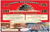 Partyservice - Chinarestaurant Ming Court | · PDF fileUnser China - Restaurant Am Rande des Nationalparks Nordeifel mitten in Hürtgenwald - Gey liegt unser neu gestaltetes China