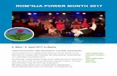 Programm Romnja Power Month 2017 - Start - · PDF fileUnser diesjähriges Programm umfasst unter Anderem Malangebote für ... as per usual 19:00 Uhr RomaniPhen ... Sami Mustafa hat