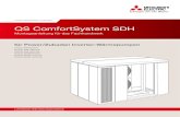 QS ComfortSystem SDH - mitsubishi-les.info · PDF fileQS CMRTSSTEM SDH 1 Einleitung Diese Montageanleitung informiert Sie über das QS ComfortSystem SDH von Mitsubishi Electric und