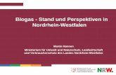 Biogas - Stand und Perspektiven in Nordrhein-Westfalen · PDF fileTextII-5-Energie-Biogas-Biogasanlagen_Anzahl_Leistung_im Laufe der Jahre in NRW_Chart.ppt. Quelle: ... Biogas hat