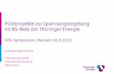 Pilotprojekte zur Spannungsregelung ver 2 - VDE Thüringen · PDF fileMaschinenfabrik –––Reinhausen GmbH „GRIDCON® TRANSFORMER“ OberspannungsseitigeRegelung Leistungen 250,