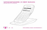 SPEEDPHONE 31 MIT BASIS ANLEITUNG - memo.de · PDF filelernen sie ihr speedphone kennen. wir zeigen ihnen, wie. seite 4 schnellstart seite 14 inhaltsverzeichnis seite 25 rund ums telefonieren