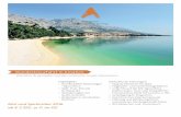 Wanderkreuzfahrt in Kroatien - tui- · PDF file> 7 Nächte auf der MS Tajna Mora, Kabine (11qm, Twin oder Doppelbett/ Französisches Bett) mit Dusche u. WC > Verpflegung lt. Programm