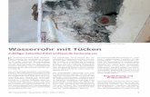 Wasserrohr mit Tücken - forum- · PDF file10 der bauschaden | Dezember 2013 / Januar 2014 Am Objekt leichten Staubschicht bedeckt. Ausgangs-punkt war jener beschriebene Schachtbe-reich