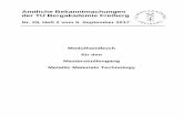 Amtliche Bekanntmachungen der TU Bergakademie Freibergtu-freiberg.de/.../2017-29-2_mhb_ma_metallicmaterialstechnology.pdf · Selected Topics of Solid State Physics ... X des Moduls