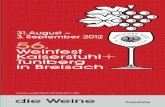 Kaiserstuhl Tuniberg in Breisach - weingut- · PDF filedie Weine Preisliste   56. Weinfest Kaiserstuhl Tuniberg in Breisach 31.August – 3. September 2012