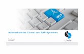 Automatisiertes Clonenvon SAP-Systemen - doag.org · PDF filemigrationen mit ALE, EDI, IDOC, RFC, LSMW. ABAP und ABAP/OO: Consulting, Development & Support Betreuung der SAP Systemlandschaft