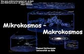 Mikrokosmos – Makrokosmos · PDF file1 Mikrokosmos – Makrokosmos Thomas Nattermann Universität zu Köln Was mich wirklich interessiert ist, ob Gott eine Wahl hatte als er die