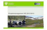 Projektmanagement WS 2012/2013 - Logo IZ3 . Gabriele Hoeborn Projektmanagement Definition`Projekt und Projektmanagement - Bedeutung von Projekten - Anforderungen an das Projektmanagement