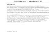 Bedienung – Motronic 37 M F · PDF fileA01090336-1 3 FEHLERSUCHE SYSTEMBESCHREIBUNG MOTRONIC 37 Systembeschreibung Allgemeines Motronic 37 ist eine Weiterentwicklung des 35-poligen