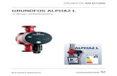 GRUNDFOS ALPHA2 L - Solarprofi-Shop · PDF filedurch die Pumpe. Siehe 12.2 Einbaumaße – GRUNDFOS ALPHA2 L XX-40, XX-50, XX-60. 1. Beim Einbau der Pumpe sind die beiden mitgelieferten